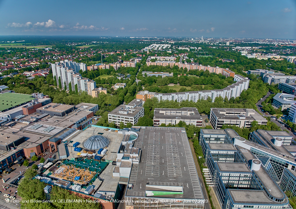 07.06.2023 - Perlach Plaza, PEP, Rentenversicherung, Wohnring, WACKER-Chemie in Neuperlach